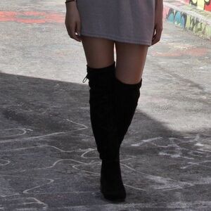 Madden Girl Prissley Over-The-Knee Tassel Stretch Boots